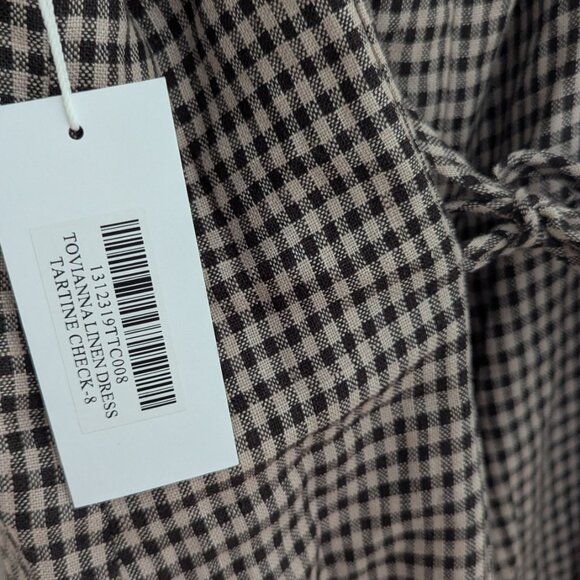 Reformation - Tovianna Plaid Mini Dress In Tartine Check (US8) - Picture 6 of 7